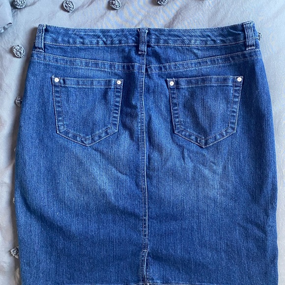 Nine West Jean Skirt Size 14 - Picture 2 of 2